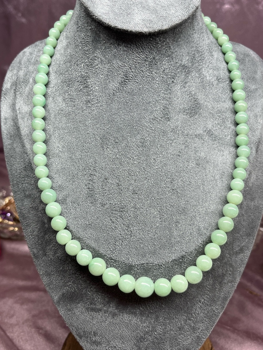 Natural Green Aventurine Beaded Necklace